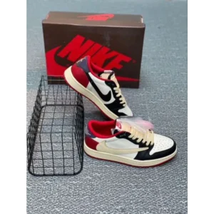 Trendy Nike Air Jordan 1 X Travis Scott Fragment Red Black Shoes For Men (SP158)