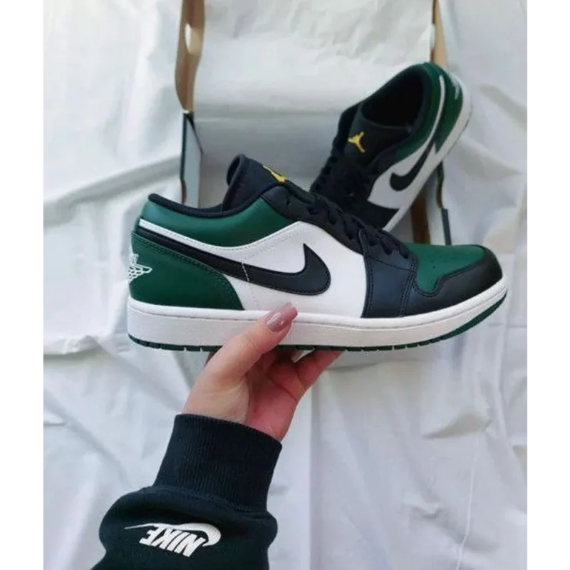 Trendy Nike Air Jordan Retro 1 Low Green Toe Shoes For Men (SP172)