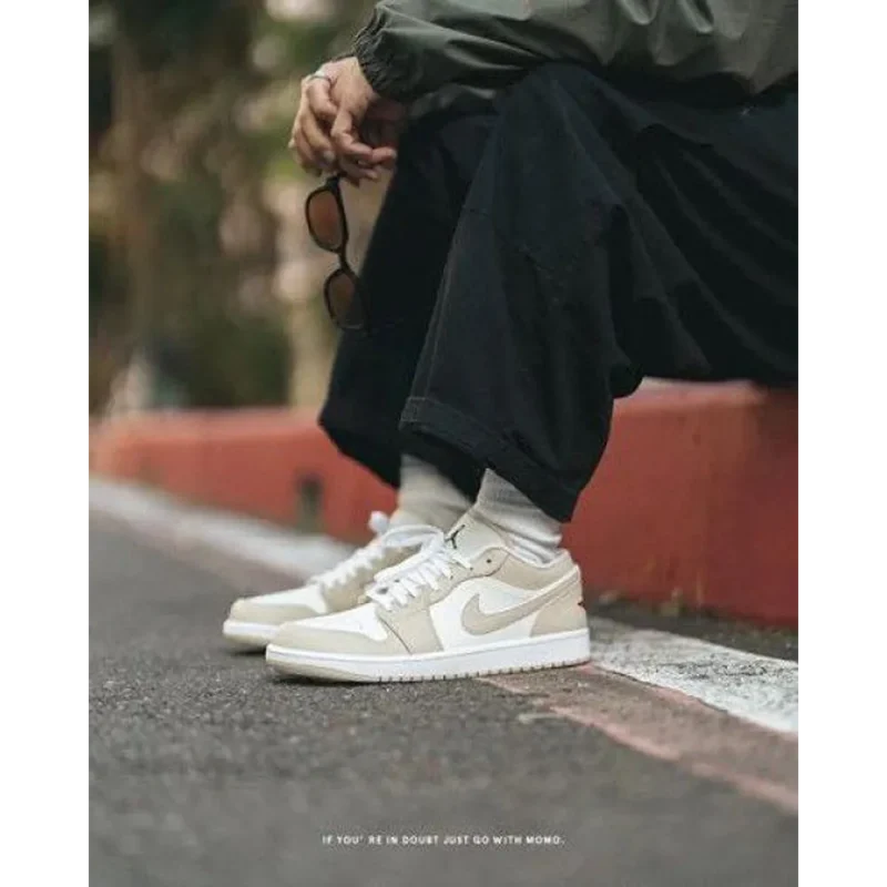 Trendy Nike Air Jordan 1 Low Sail Rattan Shoes For Men (SP188)