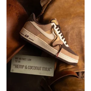 Stylish Nike Air Force 1 Low 07 LV8 Hemp Coconut Milk Shoes For Men (S1H25)