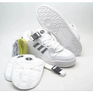 Stylish Adidas Forum Bad Bunny Full White Shoes For Men (S1H39)