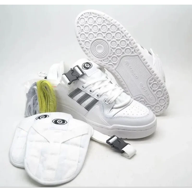 Stylish Adidas Forum Bad Bunny Full White Shoes For Men (S1H39)