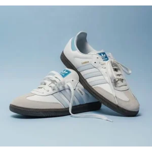 Stylish Adidas Samba Halo Blue Shoes For Men (S1H41)