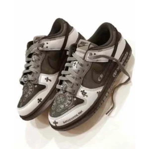 Trendy Nike Sb Dunk Low Chrome Heart White Cocoa Shoes For Men (SF154)