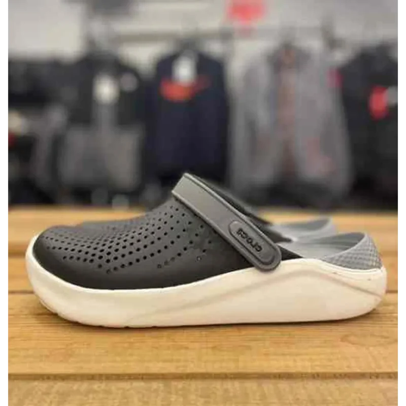 Premium Crocs Lite Ride Black White For Men (BME136)