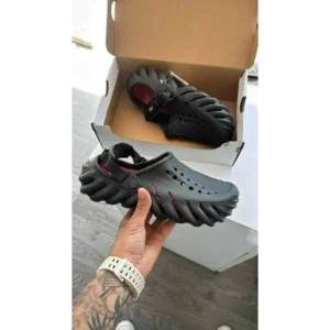 Stylish Crocs Echo Black Clogs For Men (BME175)