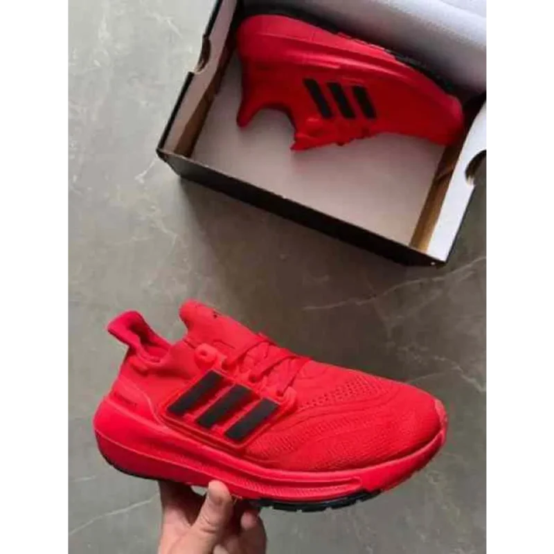 Stylish Adidas Ultraboost Light Red Black Shoes For Men (BME208)