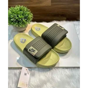 Stylish Nike Offcourt Adjust Olive Green Slides For Men (BME226)