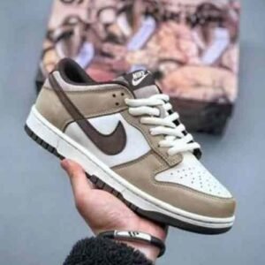 Stylish Nike Sb Dunk Low Brown Swoosh Shoes For Men (BME241)