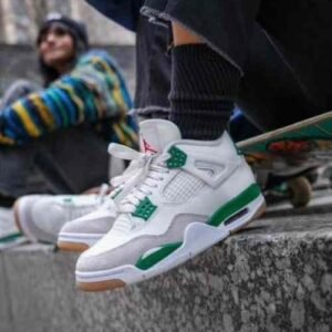 Stylish Air Jordan Retro 4 Pine Green Shoes For Men (BME239)