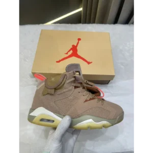 Stylish Air Jordan 6 British Khaki Shoes For Men (SIS316)
