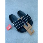 Classy Lacoste Frasier Black Slides For Men (SFS1288)