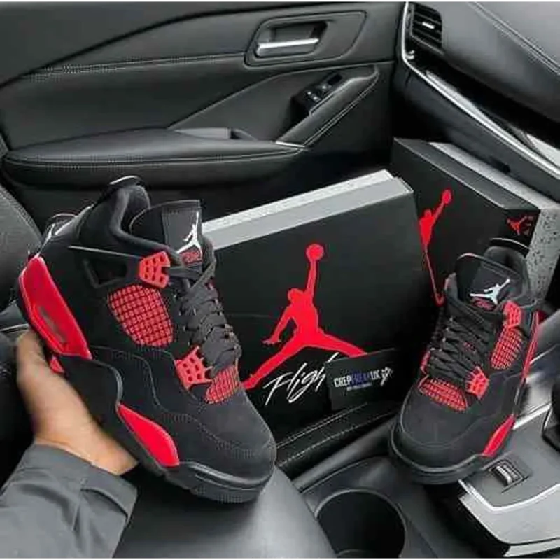 Classy Jordan Retro 4 Thunder Red Shoes For Men (SHI173)