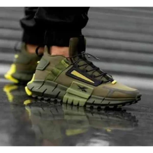 Classy Reebok Zig kinetica Edge Army Green Shoes For Men (SHI233)