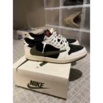 Premium Air Jordan Retro 1 Travis Scott Olive Shoes For Men (SHI474)
