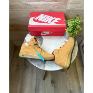 Premium Nike Air Force Wheat Mid Shoes For Men (SIS370)