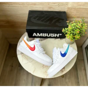 Premium Nike Air Force Ambush White Blue Orange Shoes For Men (SIS372)
