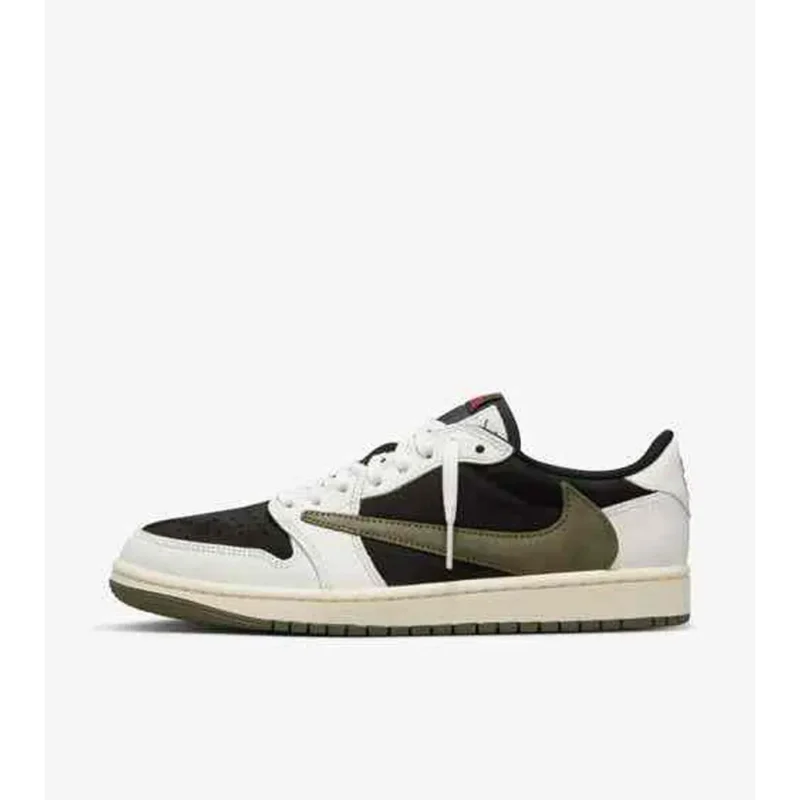 Premium Air Jordan 1 X Travis Scott Olive Shoes For Men (SNC603)
