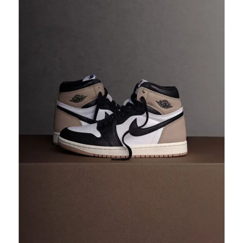 Stylish Nike Air Jordan Retro 1 High Latte Shoes For Men (BYT03)