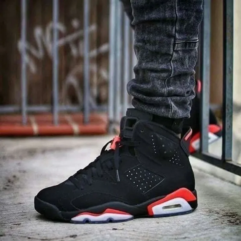 Premium Air Jordan Retro 6 Black Infrared Shoes For Men (BSF1569)