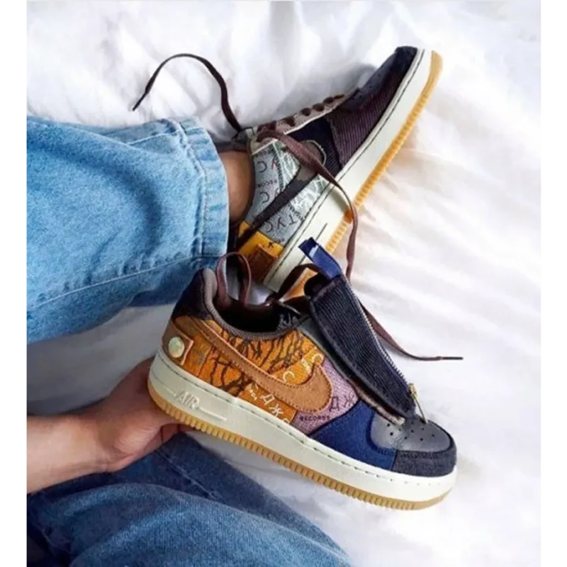 Trendy Nike Air Force 1 Low Travis Scott Cactus Jack Shoes For Men (SFS1585)