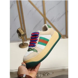 Premium Gucci Screener Gg Leather Trimmed Canvas Shoes For Men (SFS1610)