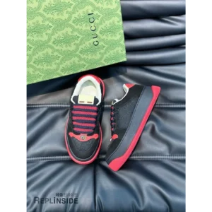 Premium Gucci Screener Gg Leather Trimmed Canvas Shoes For Men (SFS1612)