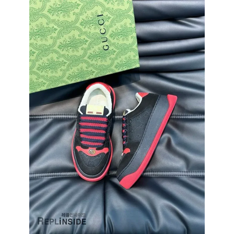 Premium Gucci Screener Gg Leather Trimmed Canvas Shoes For Men (SFS1612)