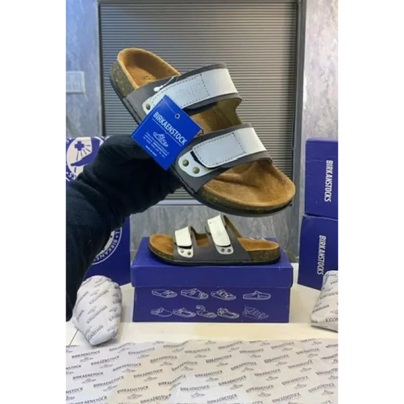 Luxurious Birkenstocks UJI White Slide For Men (SIG752)