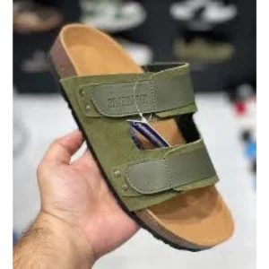 Luxurious Birkenstocks Green Uji Slide For Men (SIG56)