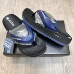 Luxurious Skechers Hyper Burst Simplex Navy Black Slides For Men (SIG62)