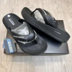 Luxurious Skechers Hyper Burst Simplex Full Black Slides For Men (SIG64)