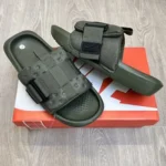 Trendy Nike Asuna 3 Adjust Green Slides For Men (FF552)