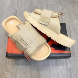 Trendy Nike Asuna 3 Adjust Beige Slides For Men (FF554)
