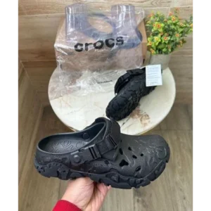 Trendy Crocs All Terrain Atlas All Black Clogs For Men (FF585)