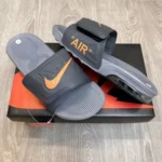Trendy Nike Airmax Camden Adjust Trendy Grey Orange Flip-Flop For Men (ETS89)