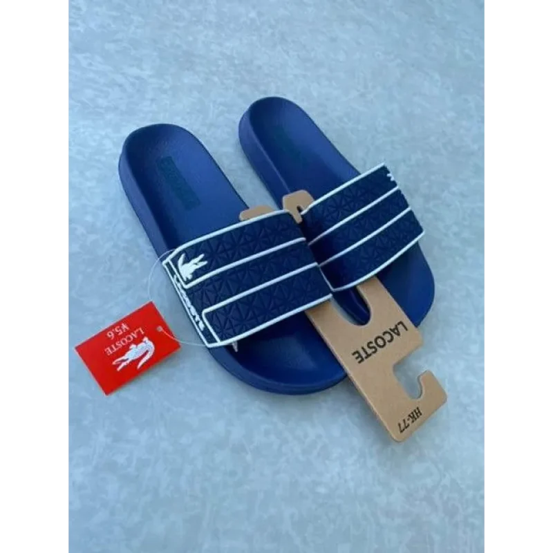 Trendy Lacoste Frasier Blue Slide For Men (ETS130)