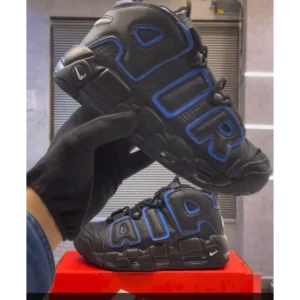 Trendy Nike Air More Uptempo 96 Black Blue Shoes For Men (FF652)