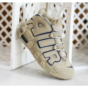 Trendy Nike Air More Uptempo 96 Limestone Valerian Blue Shoes For Men (FF653)