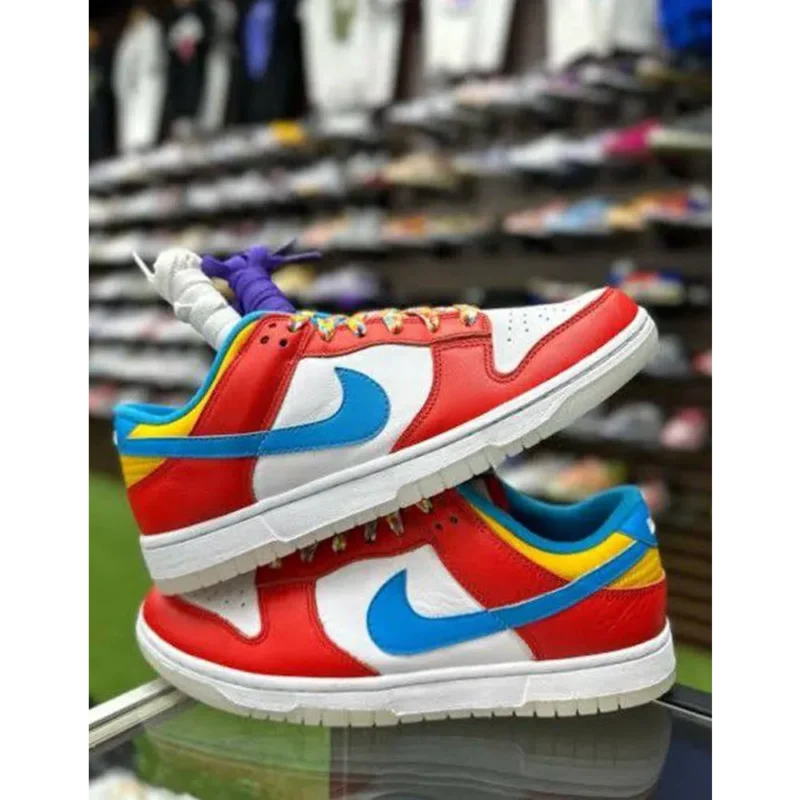 Trendy Nike Sb Dunk Low Fruity Pebbles White Red Shoes For Men (FF680)