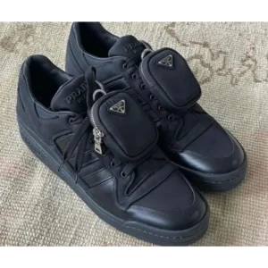 Trendy Adidas Prada Forum Re Nylon Black Shoes For Men (FF708)