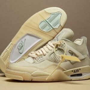 Trendy Air Jordan 4 Off White Shoes For Men (FF725)