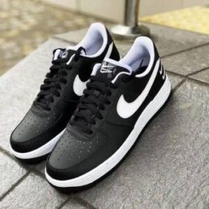 Trendy Nike Air Force 1 Low Black White Shoes For Men (FF730)