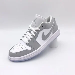 Trendy Nike Air Jordan Retro 1 Low Wolf Grey Shoes For Men (BSF1873)
