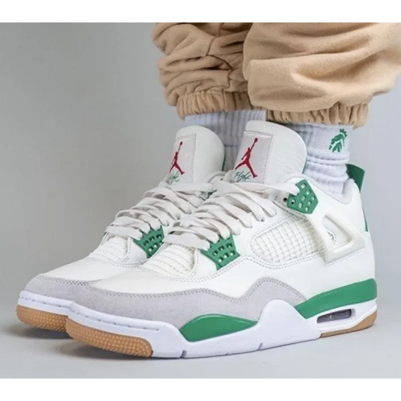 Luxurious Air Jordan Retro 4 Pine Green Shoes For Men (BSF1968)