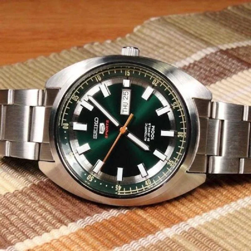 Seiko 5 Watch Sports Turtle Green For Men (SL875)