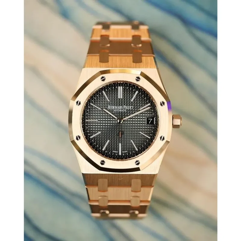 Stylish Audemars Piguet Royal Oak Watch Copper Black For Men (SG761)