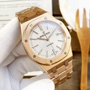 Stylish Audemars Piguet Royal Oak Watch Copper White For Men (SG766)