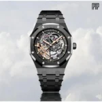 Stylish Audemars Piguet Royal Oak Watch Skeleton Automatic Black Black For Men (SG773)