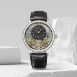 Stylish Breguet Double Engine Watch Black Silver For Men (SG2679)